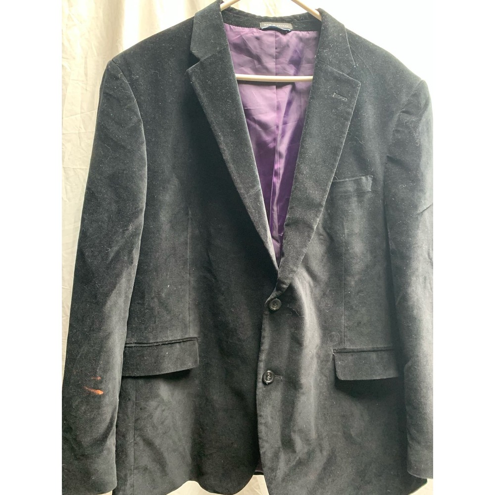 Tommy Hilfiger 100% Wool Black/Purple Blazer Jacket Men’s R44 used *see pictures